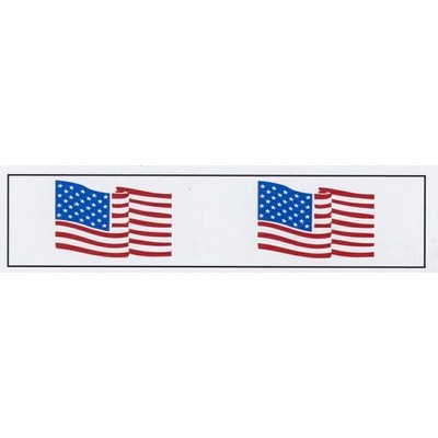 Stock Imprinted Polypro Tape 2" x 110yds (USA Flag)