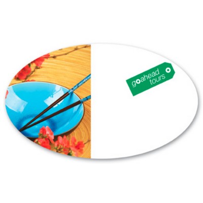 Full Color 50 Mil Name Badge (3"X5") Oval - No personalization included