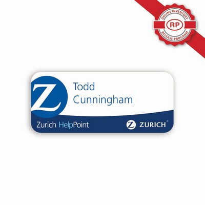 Laminated Name Badge (1.5"x3.5") Rectangle - No personalization included