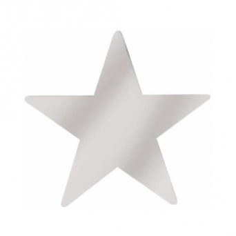 20" Die Cut Silver Foil Star