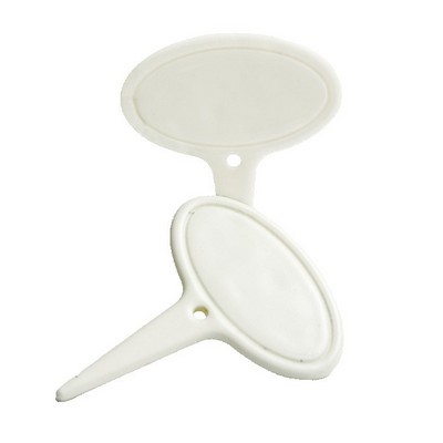 Oval Porcelain Cheese Marker
