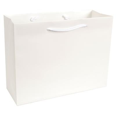 Stone Paper White EuroTote Bag (13"x5"x10")