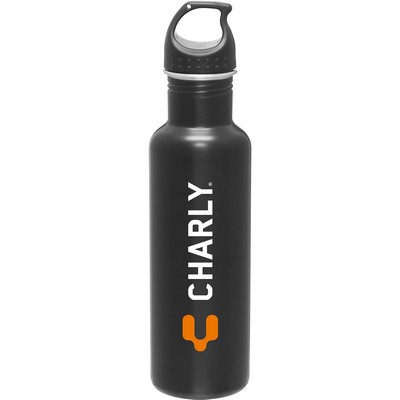 24 oz h2go Bolt Water Bottle (Matte Black)