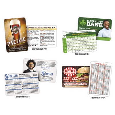 UV-Coated (1S) Plastic Wallet Card - 3.5x2.25 (2-Sided) - 10 pt.