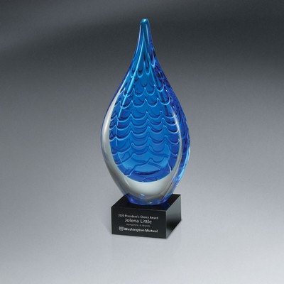 Indigo Stream Art Glass (Medium)