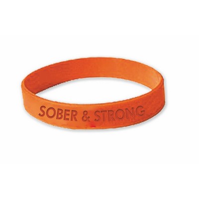 Sober & Strong Silicone Wristbands