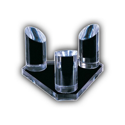 Acrylic Tri-Rods W/Bases (2 7/8"x5"x4 3/8")
