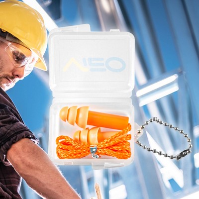 Silicone Ear Plugs w/String