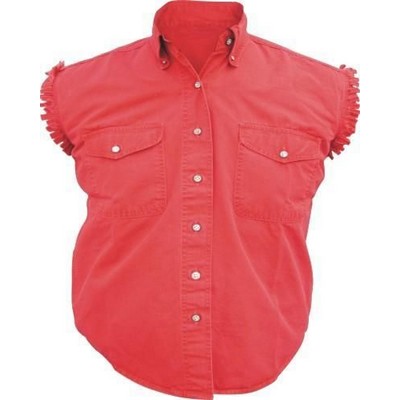 Red Ladies Sleeveless Shirt