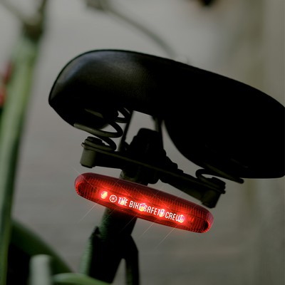 Red LED Tail Light For Bikes - PRINTED