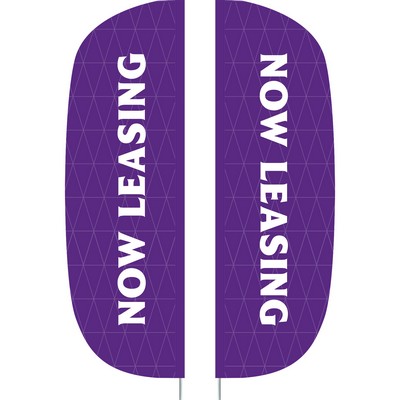 3' x 10' Custom Double Sided Flutter Flag