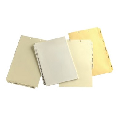 Custom Legal Paper Index Tab w/ 6 Tab (14"x8 1/2" Sheet Size)