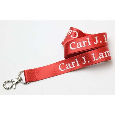 1/2" Red Nylon Lanyard (12 Mil)