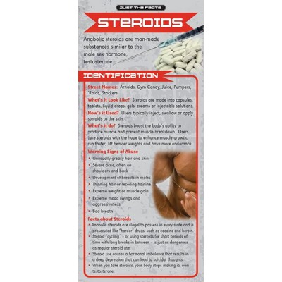 Steroids Just the Facts Rack Card (4" x 9")