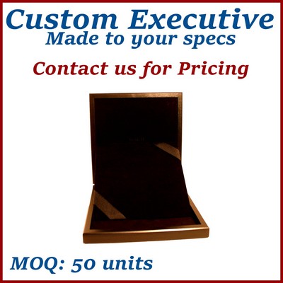 American Walnut, Black Stain & Lacquer Custom Presentation Case - Made to Order