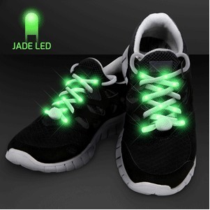 Jade Light Up Shoelaces for Night Runs - BLANK