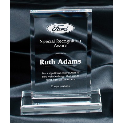 Rectangle Clear Acrylic on Base