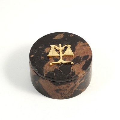 Marble Round Box - Legal