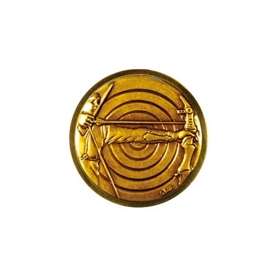 Club Lorente Round 1" Lapel Pin- Archery