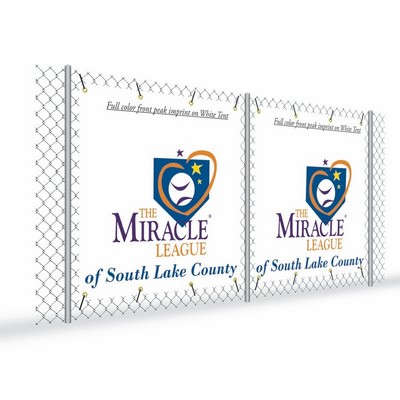 72"W x 48"H Fence Wrap, Mesh, Single-Sided