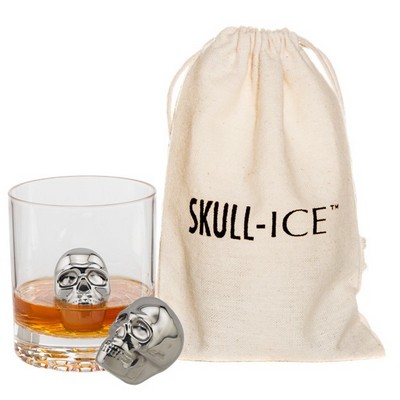 Two Skull-Ice™ Cubes w/Cotton Storage Bag