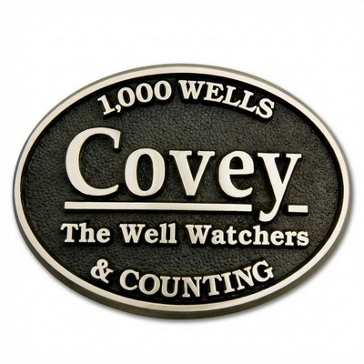 Lost Wax Cast Full Size Solid Brass Satin Finish 2 3/8" to 3 1/4" Length Buckle