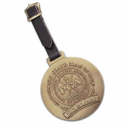 2 1/2" Brass Bag Tag