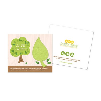 Save Trees Plantable Leaf Cards