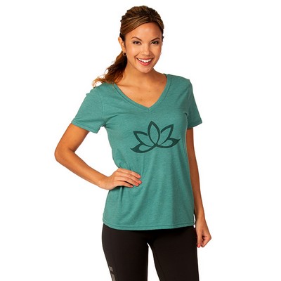 PRIMEASE® Ladies Tri-Blend Short Sleeve V-Neck Tee