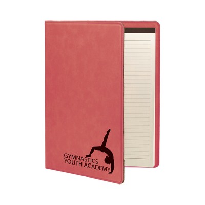 Zipper Leatherette Portfolio (Pink)