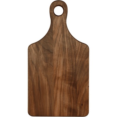 Engraved Walnut Paddle Shaped Cutting Board, 13 1/2" x 7"
