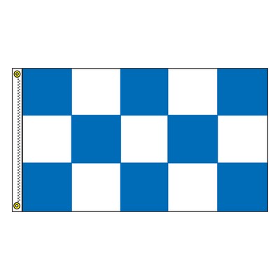Stock Checker Free Flying Flag (Blue/White) (3' x 5')