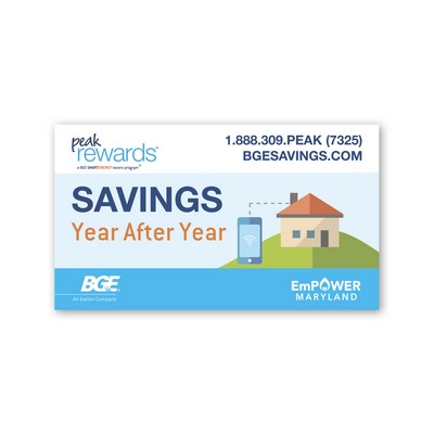 Go Green Business Card Magnet