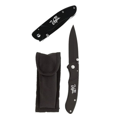 Pocket Knife w/Belt Clip and Pouch