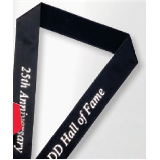 Custom Neck Ribbons Eyelet with Ring 1 5/8" x 30"