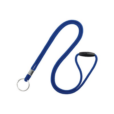 1/8" Breakaway Blank Lanyard w/Split Ring (Royal Blue)