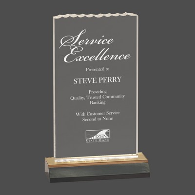 Gold Reflection Ice Top Acrylic Award (4"x6")