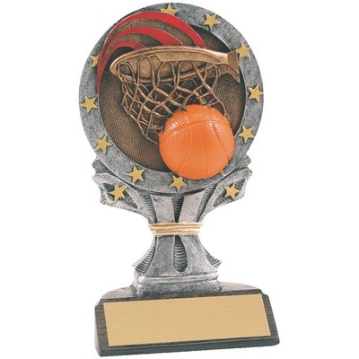 Basketball All Star Resin Award (6¼")