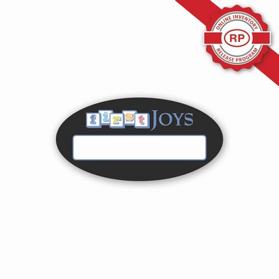 Full Color 50 Mil Name Badge (1.5"X3") Oval - No personalization included