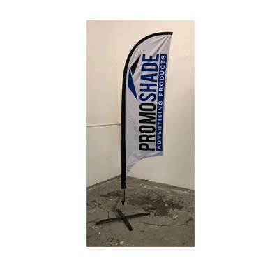 11' Tall Feather Flag - Full Color Single Sided Imprint
