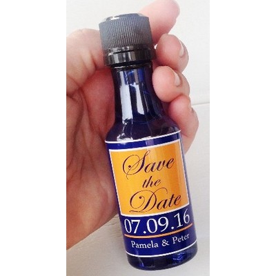Personalized Mini Liquor Bottle Labels - Custom branded with your text, logo or photo