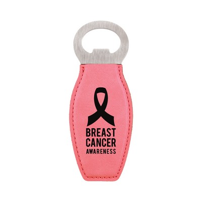 Leatherette Bottle Opener (Pink)