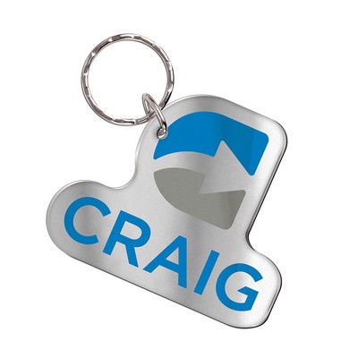 Custom Shap Acrylic Key Ring- Metallic up to 4 sq inches