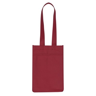 Non-Woven Four Bottle Wine Tote Bag