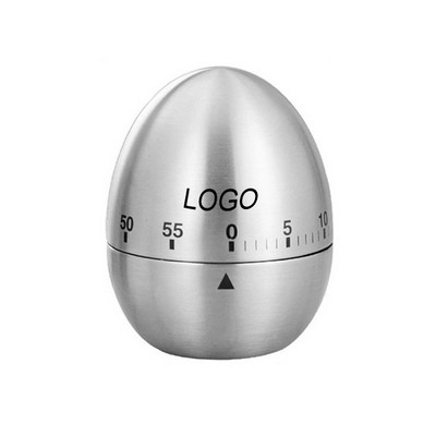 Vintage Steel Egg Timer - Mechanical Kitchen Countdown