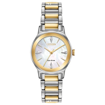 Citizen® Ladies' Eco-Drive Axiom Two-Tone Diamond Watch