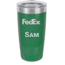 20 Oz. Polar Camel Green Ring Neck Vacuum Insulated Tumbler w/Clear Lid