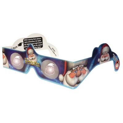 3D HoloSpex® Glasses SANTA, Holiday Specs - STOCK