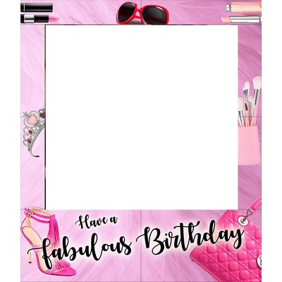 'Have a Fabulous Birthday' Party Photo Frame Prop, 35 X 30"