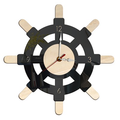 Rudder Shape Silent Household Decorative Wall Clock